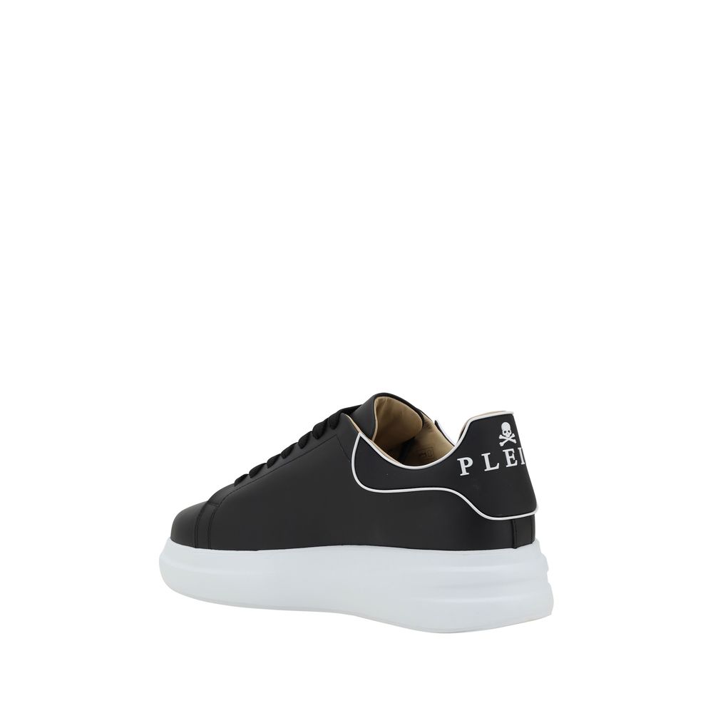 Black Rubber Low Top Sneakers