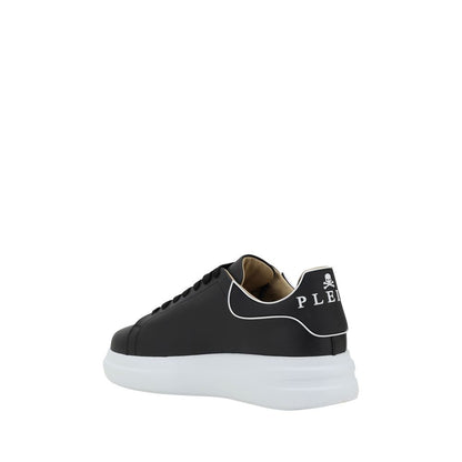 Black Rubber Low Top Sneakers
