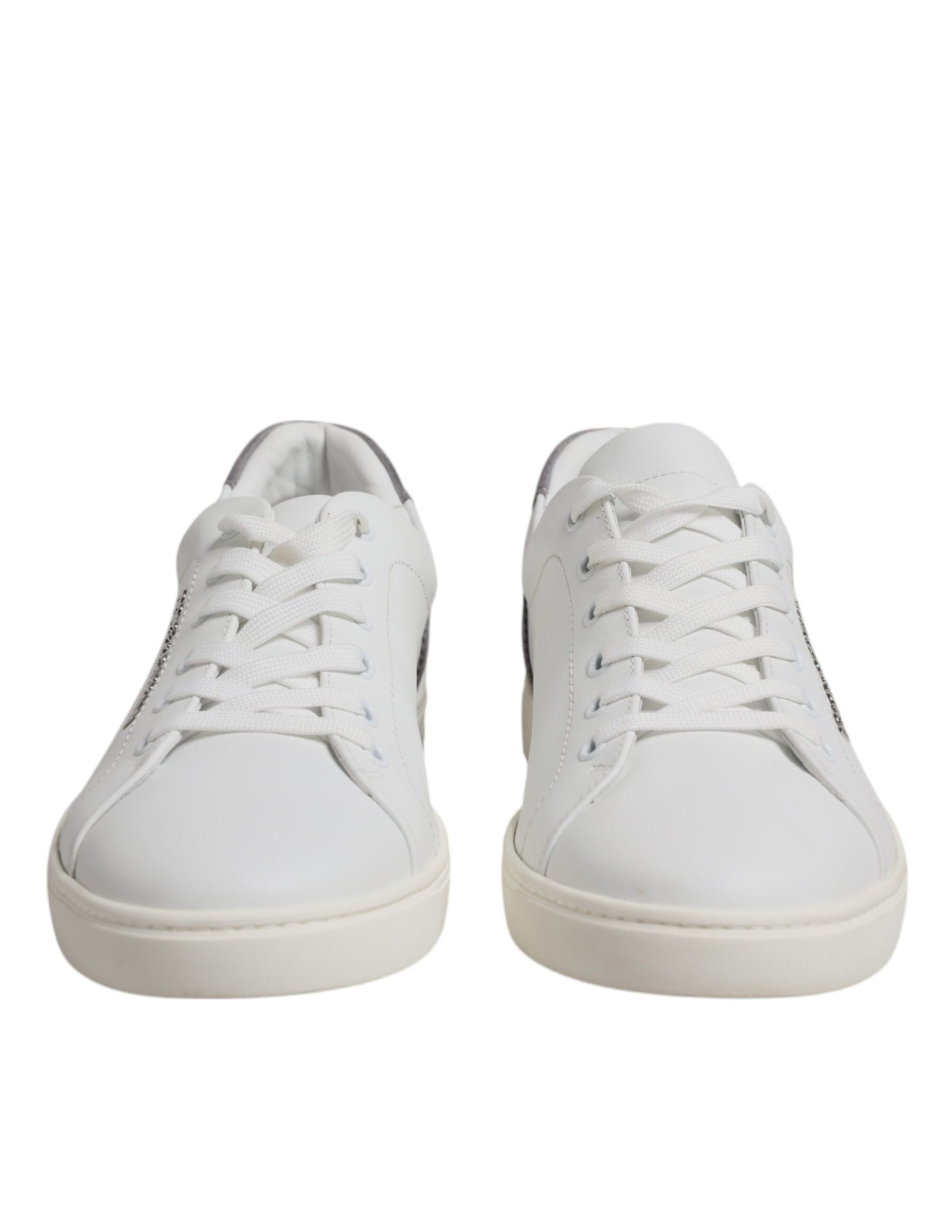 White Suede Leather Low Top Sneakers Shoes