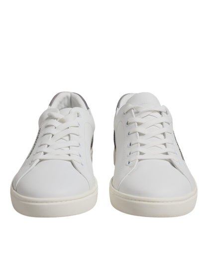 White Suede Leather Low Top Sneakers Shoes