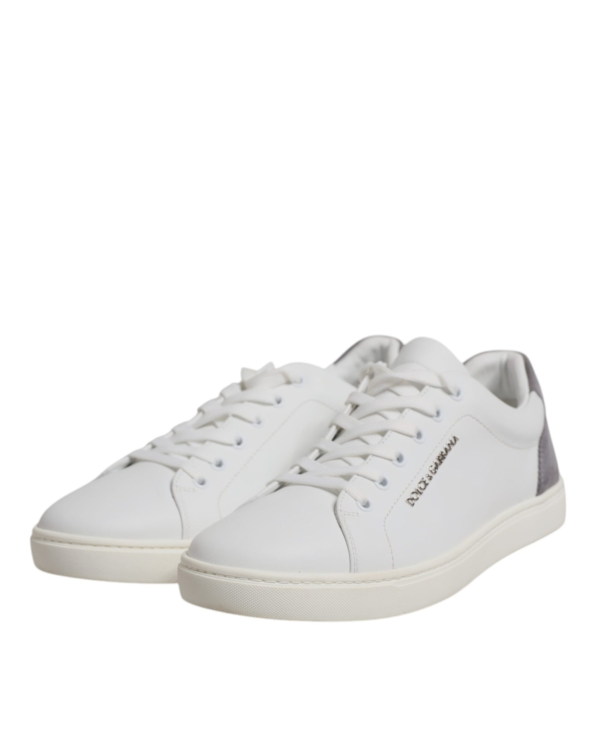 White Suede Leather Low Top Sneakers Shoes