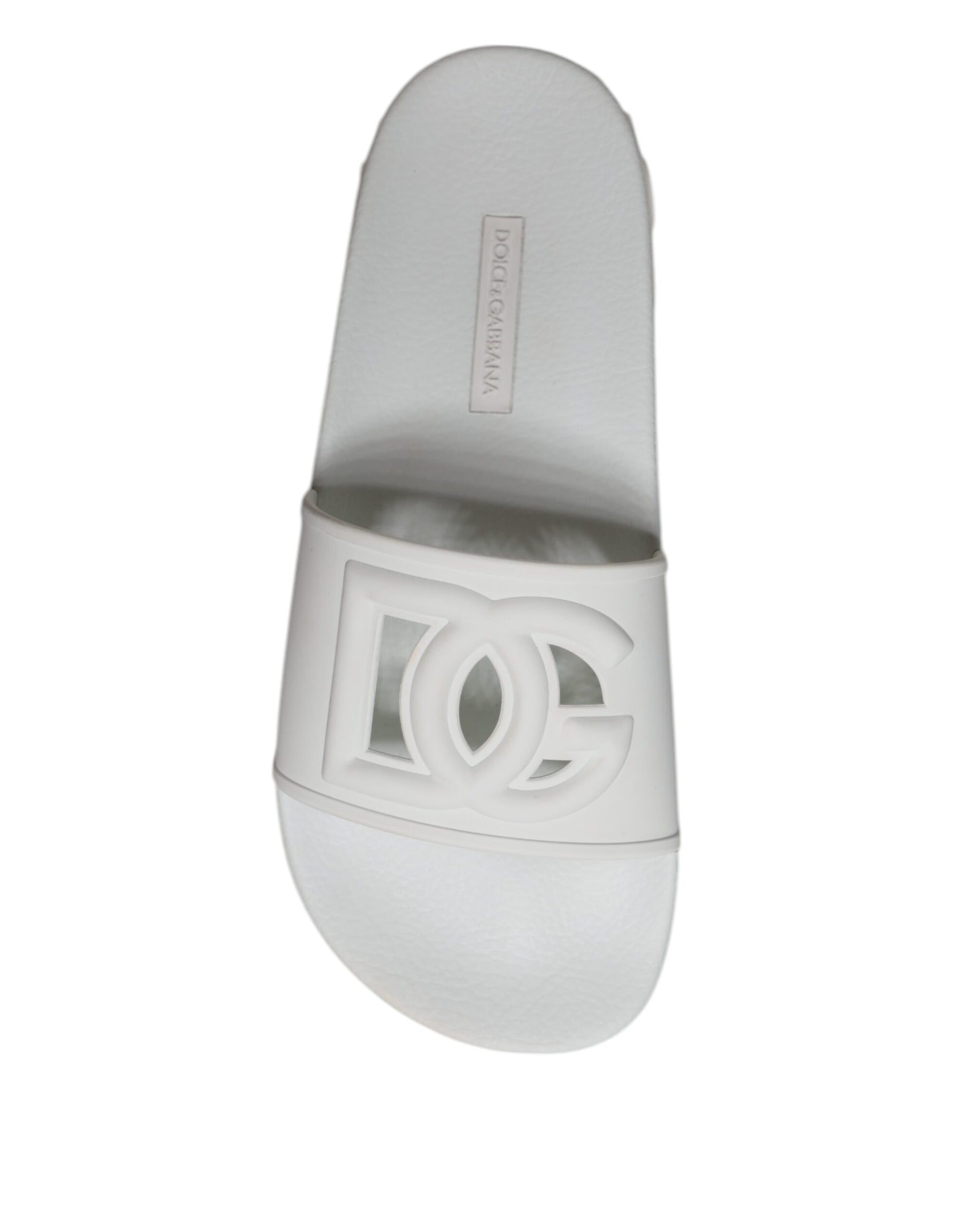 White Rubber Slides Sandals Beachwear Shoes
