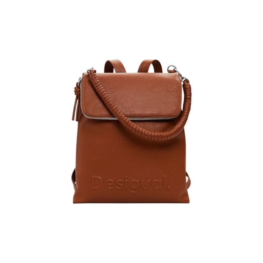 Brown Polyethylene Backpack