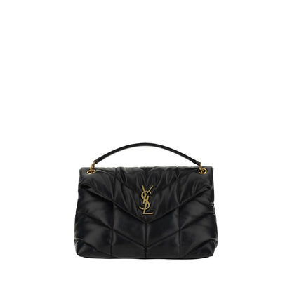 Black Lamb Leather Shoulder Bag