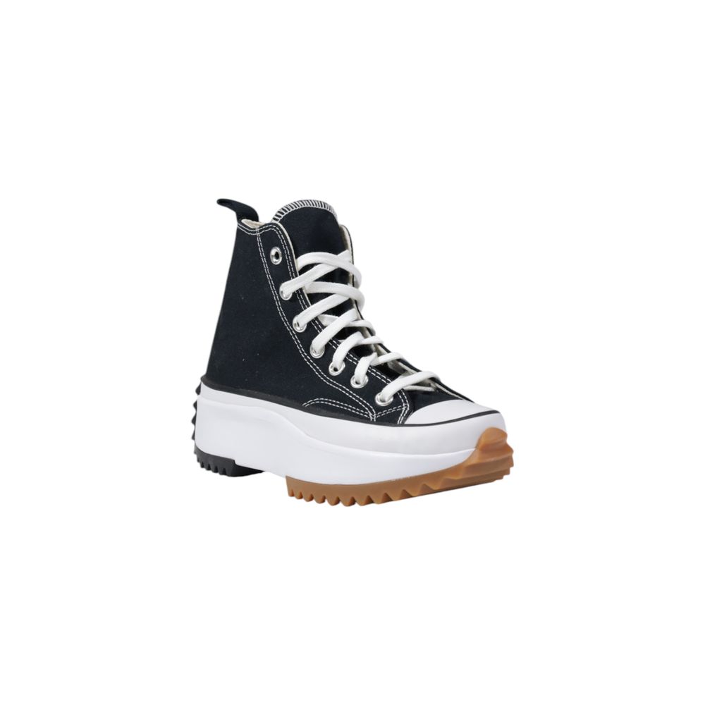 Black And White Fabric Sneaker