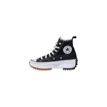 Black And White Fabric Sneaker