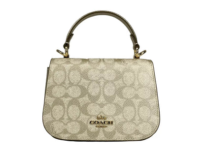 Lysa Top Handle Bag Crossbody Champagne Gold