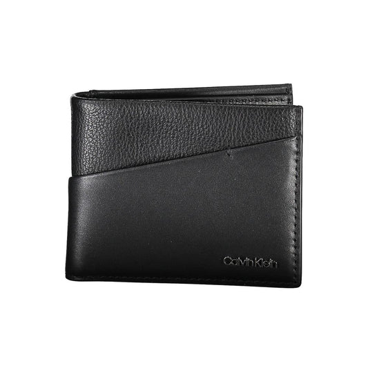 Black Polyester Men Wallet