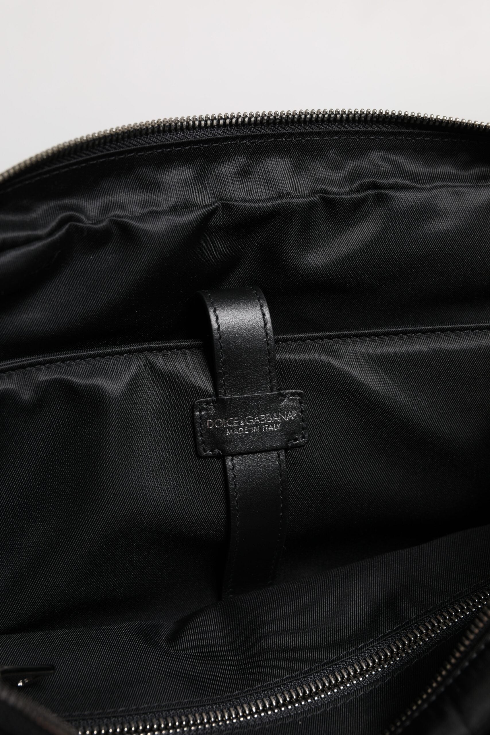Black Leather Document Briefcase Top Handle Bag