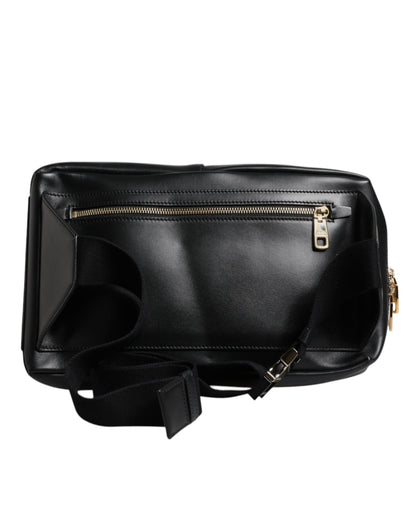 Black Logo Leather Belt Waist Shoulder Men Crossbody Bag
