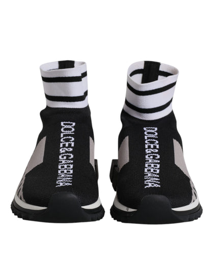 Black Gray Sorrento Socks Men Sneakers Shoes