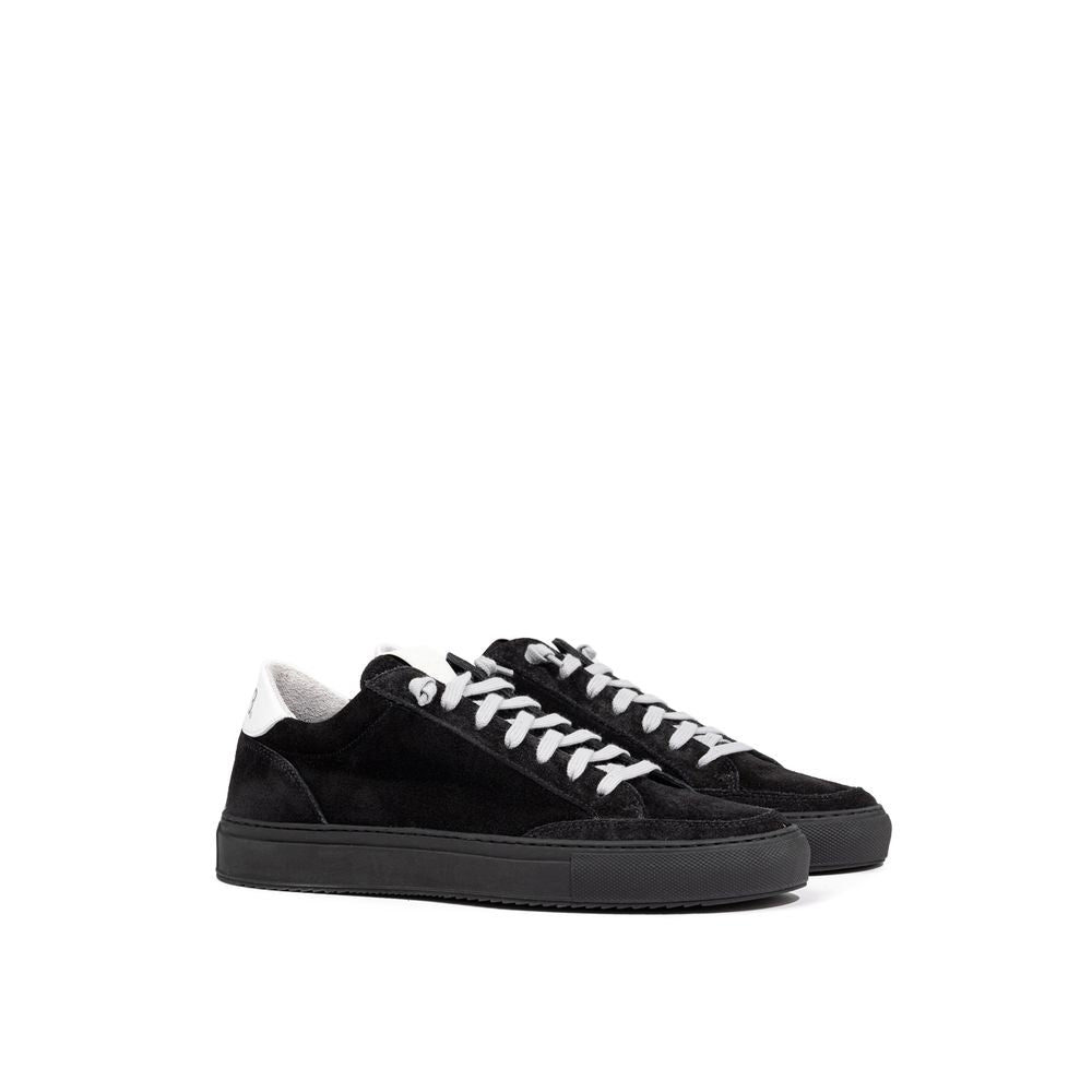 Black Suede Leather Sneaker