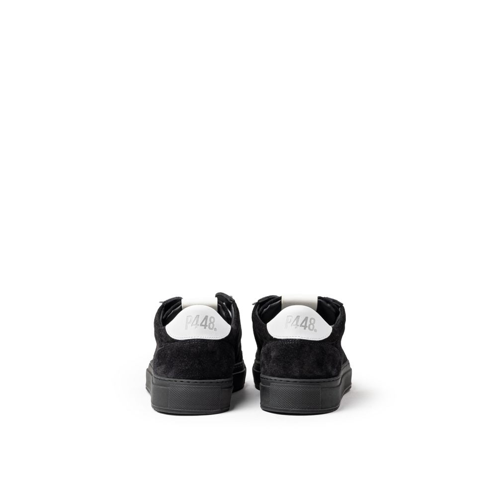 Black Suede Leather Sneaker