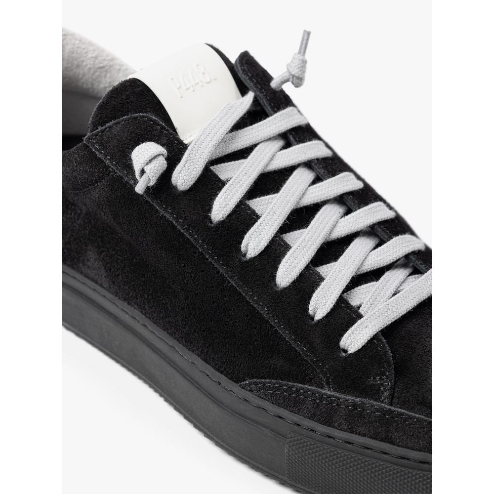 Black Suede Leather Sneaker