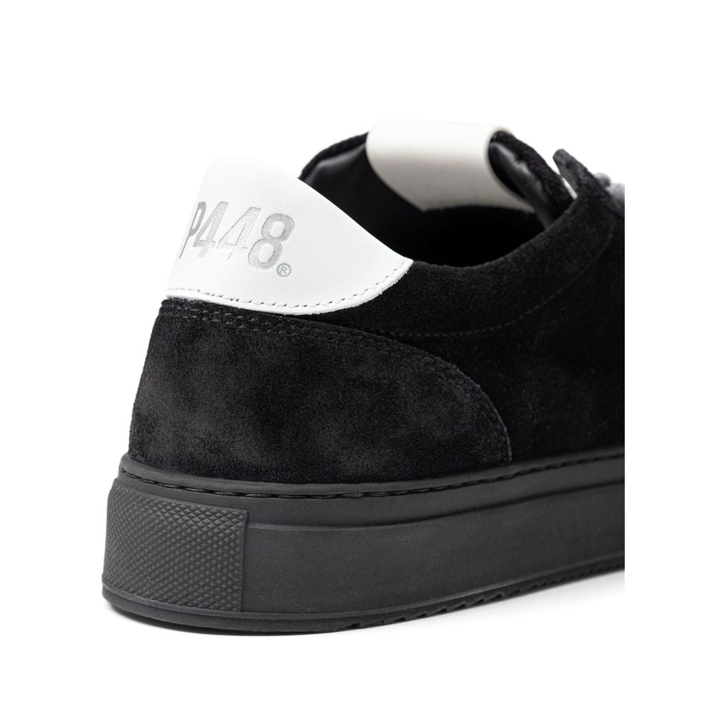 Black Suede Leather Sneaker