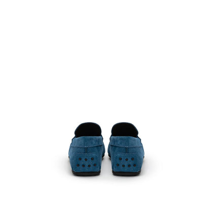 Blue Suede Leather Loafer
