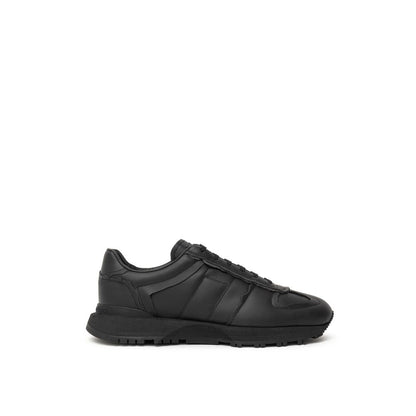 Black Leather Sneaker