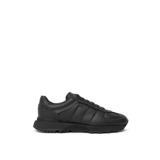 Black Leather Sneaker