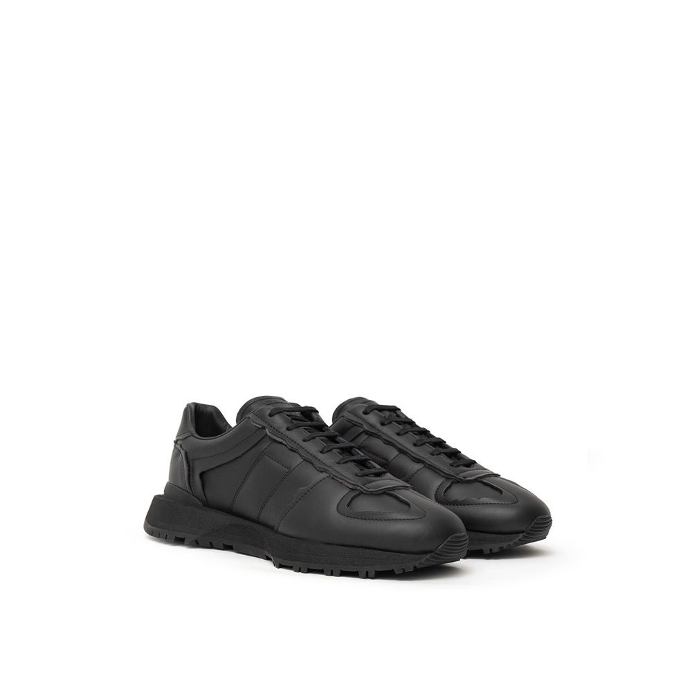 Black Leather Sneaker