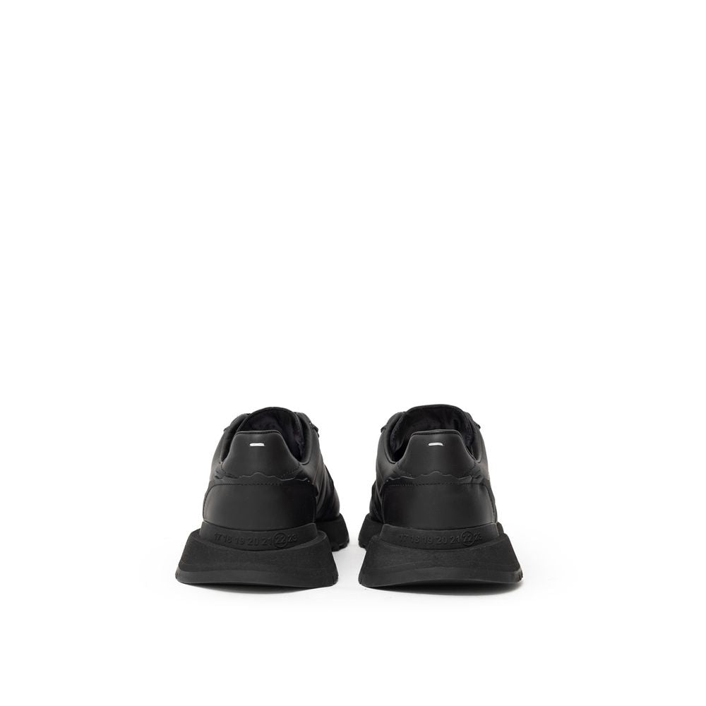 Black Leather Sneaker