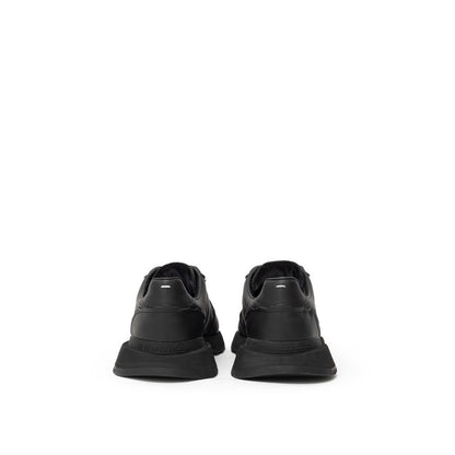Black Leather Sneaker