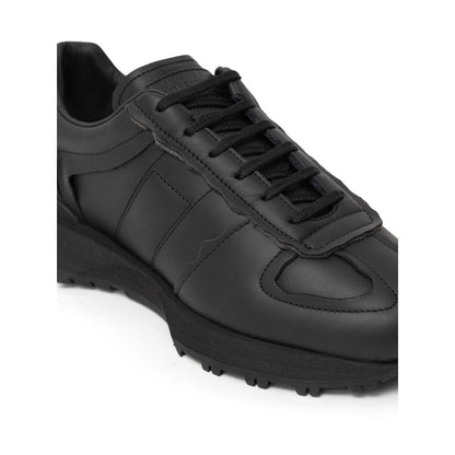 Black Leather Sneaker