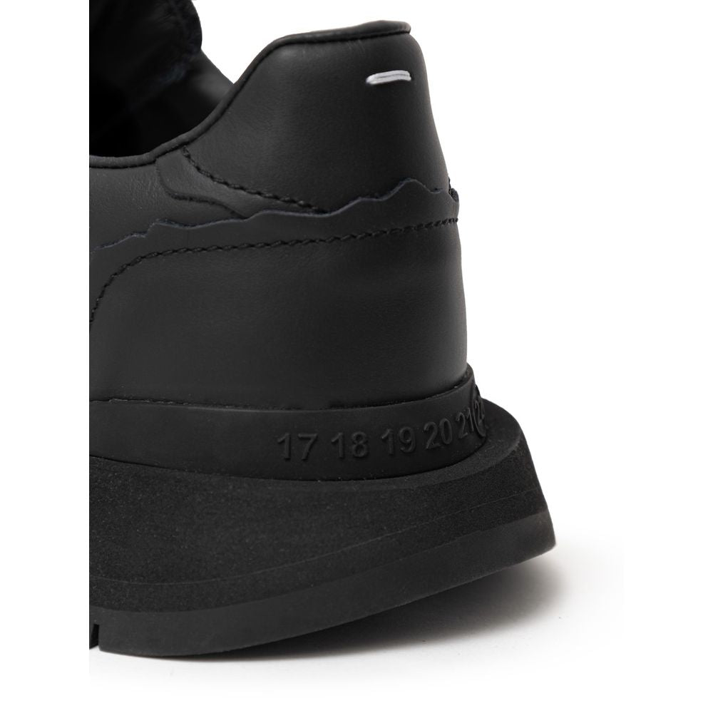 Black Leather Sneaker