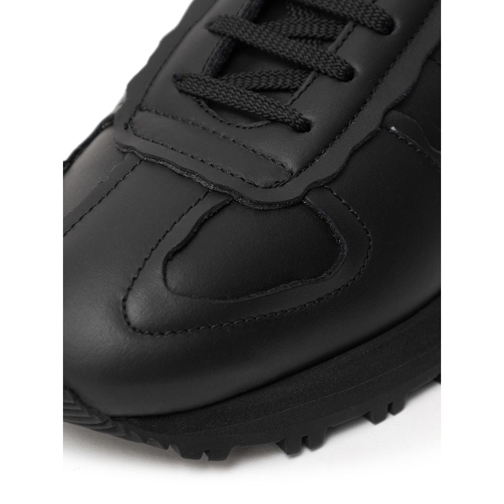 Black Leather Sneaker