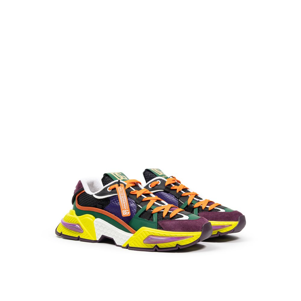 Multicolor Fabric And Leather Sneaker