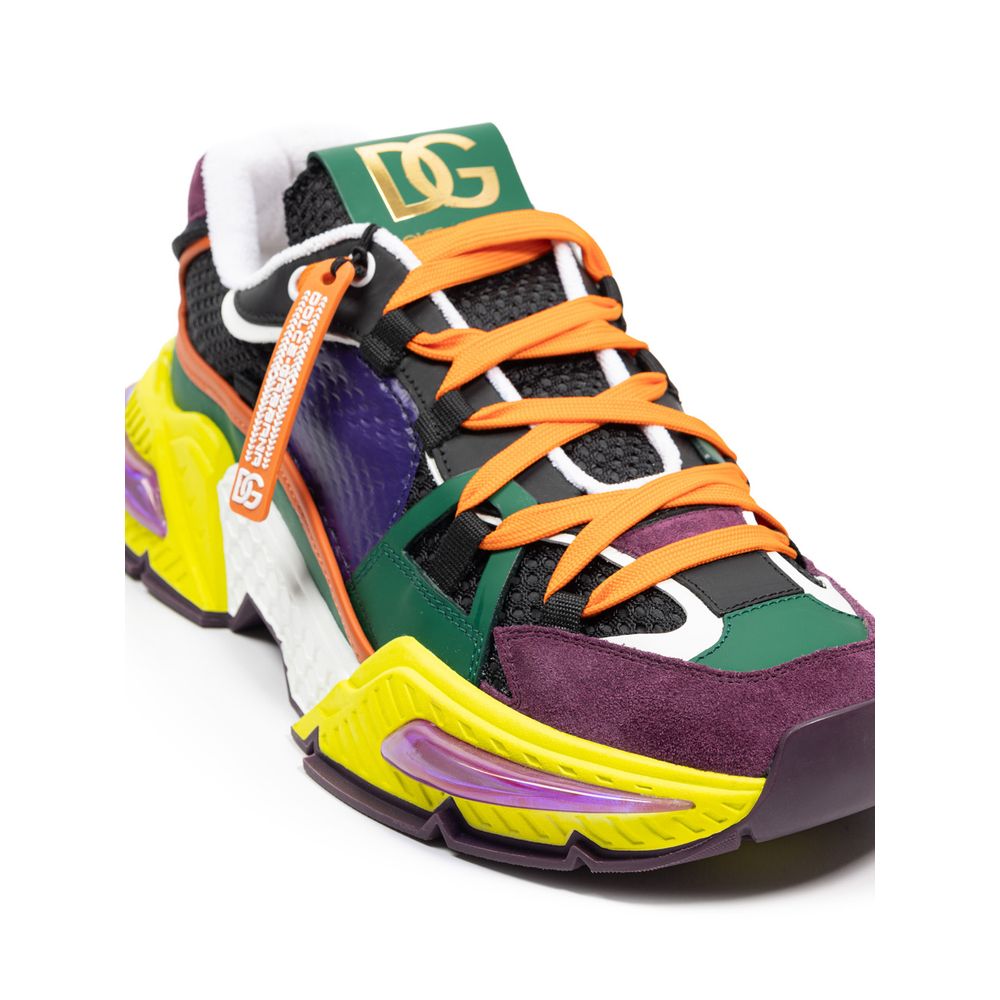 Multicolor Fabric And Leather Sneaker