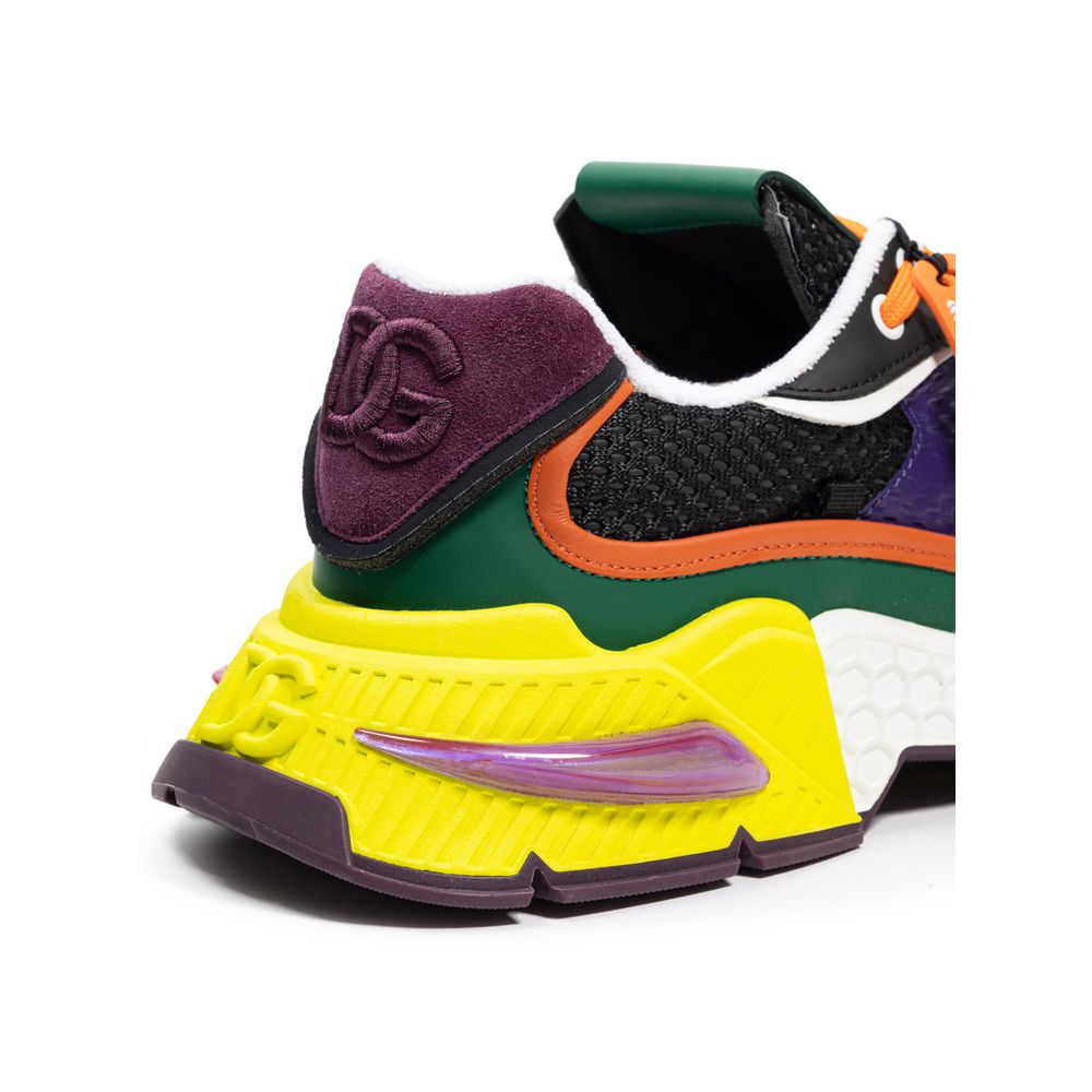 Multicolor Fabric And Leather Sneaker