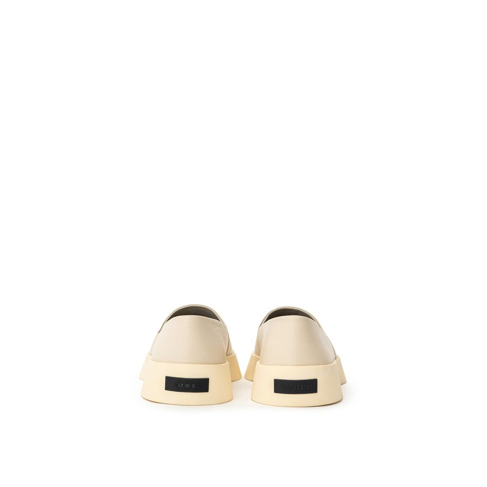 Gray Leather Loafer