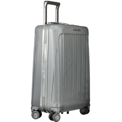 Gray Polycarbonate Men Luggage