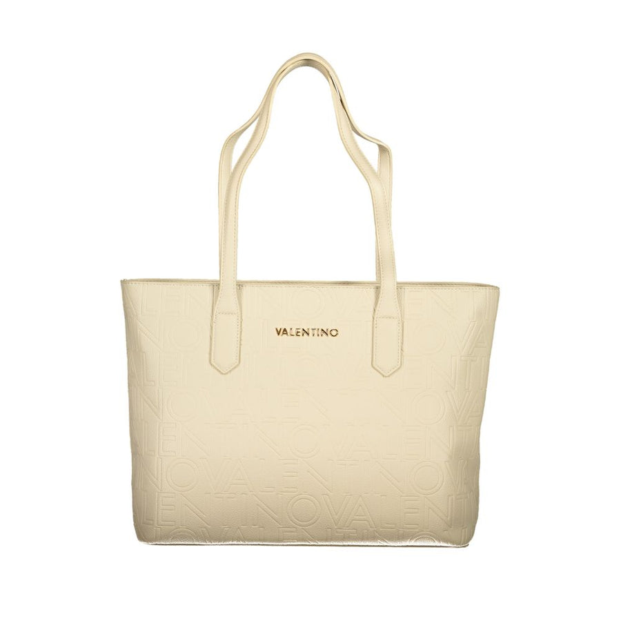 Beige Polyethylene Handbag