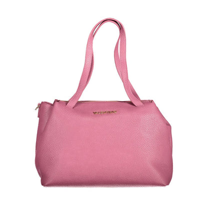 Pink Polyethylene Women Handbag