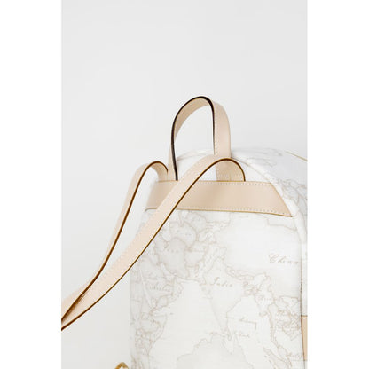 White Leather Backpack
