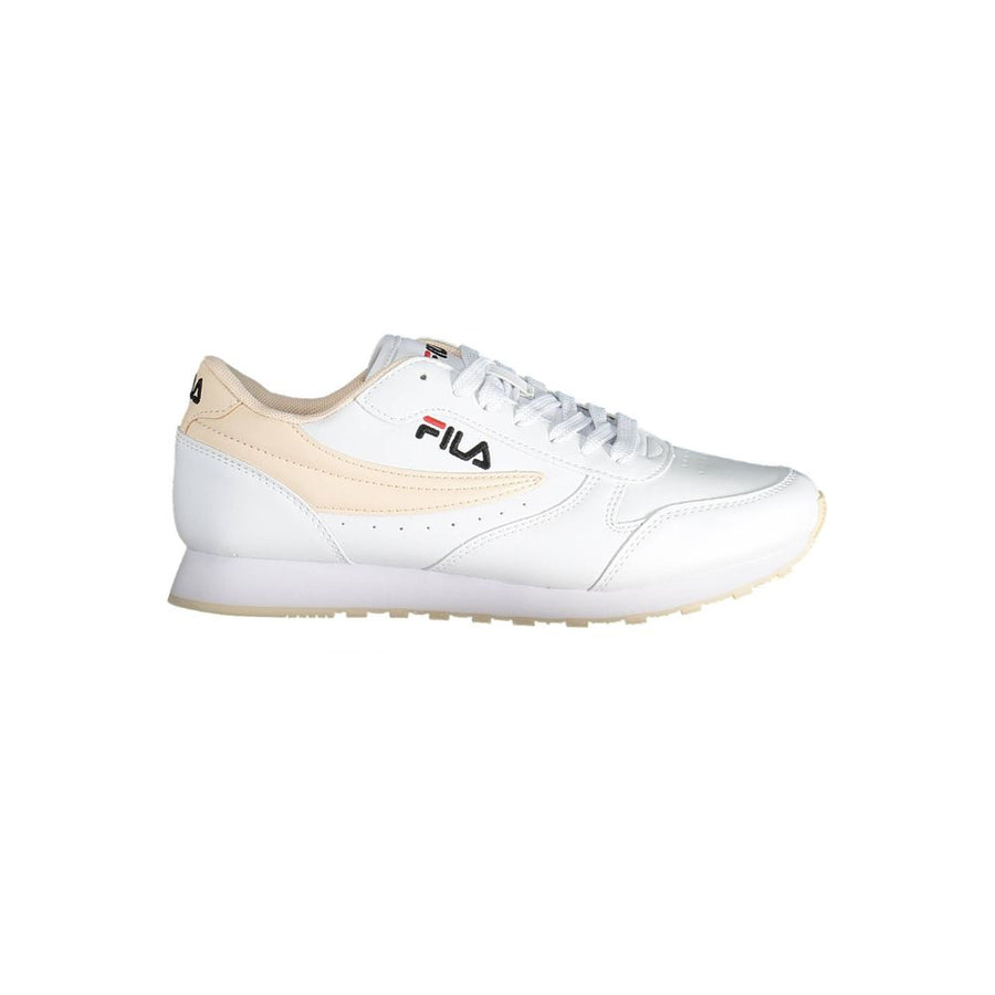 White Polyethylene Women Sneaker