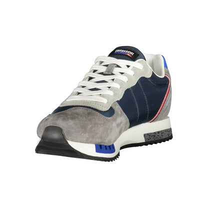 Gray Leather Men Sneaker