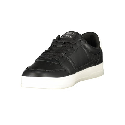 Black Leather Men Sneaker