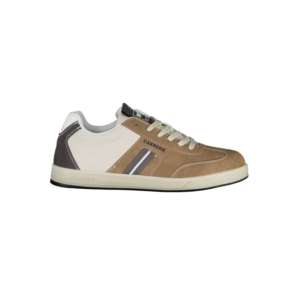 Brown Polyester Men Sneaker