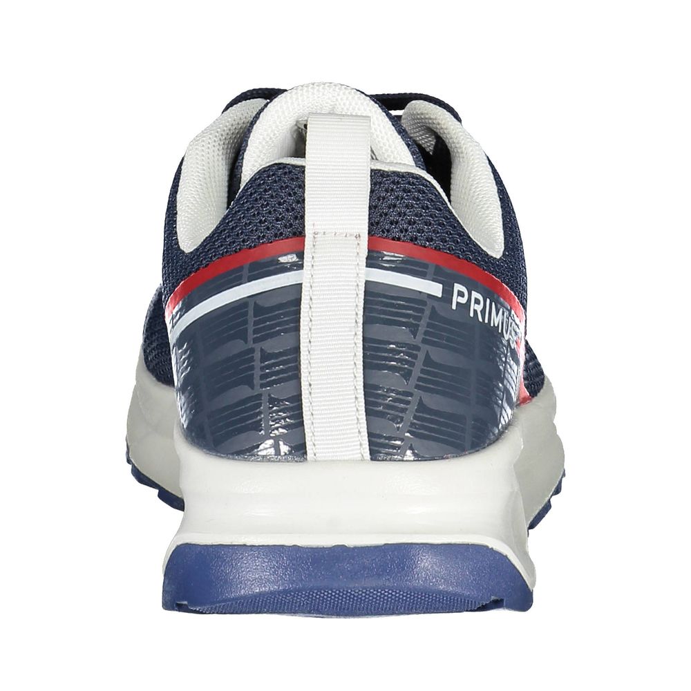 Blue Polyester Men Sneaker