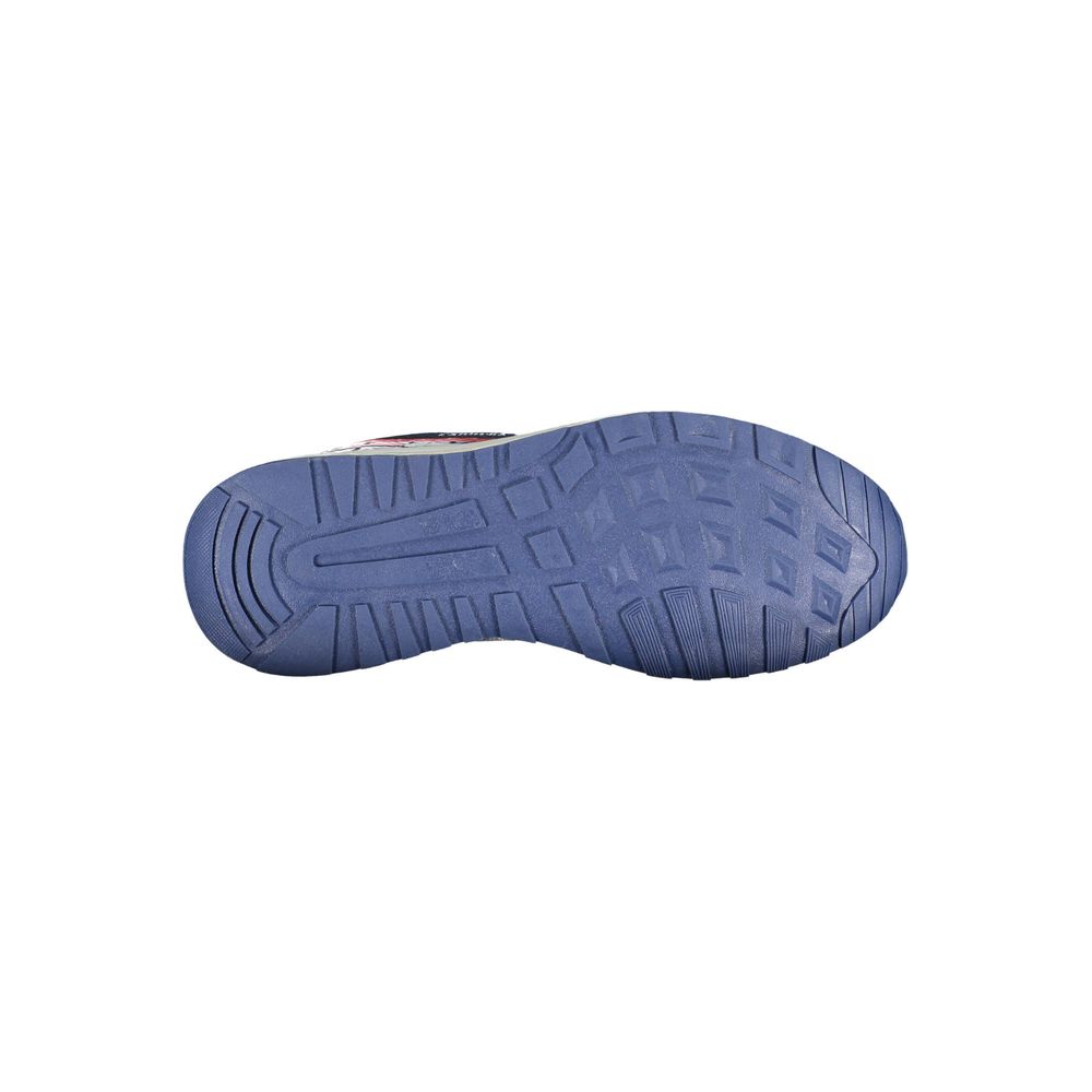 Blue Polyester Men Sneaker