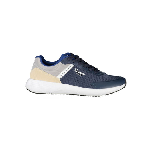Blue Polyester Men Sneaker