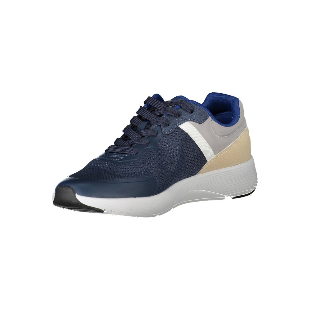 Blue Polyester Men Sneaker