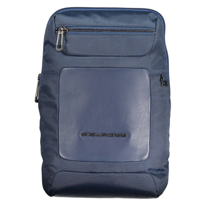 Blue Recycled Polyethylene Men Shoulder Bag
