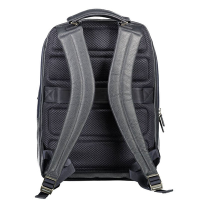 Blue Nylon Men Backpack