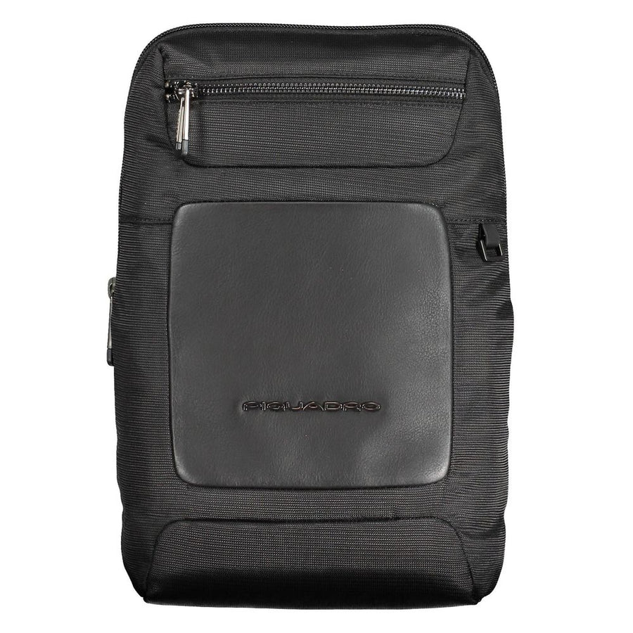 Black Recycled Polyethylene Men Shoulder Bag
