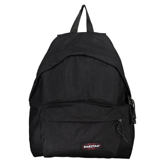 Black Polyester Men Backpack