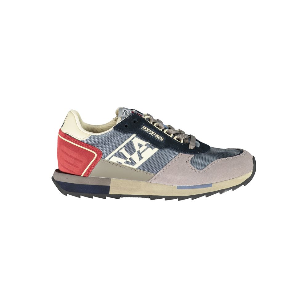 Gray Leather Men Sneaker