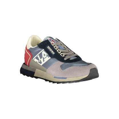 Gray Leather Men Sneaker